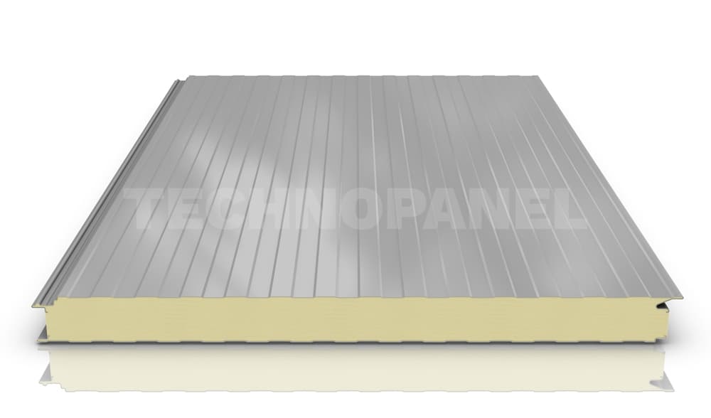 Srebrni zidni panel - RAL 9006